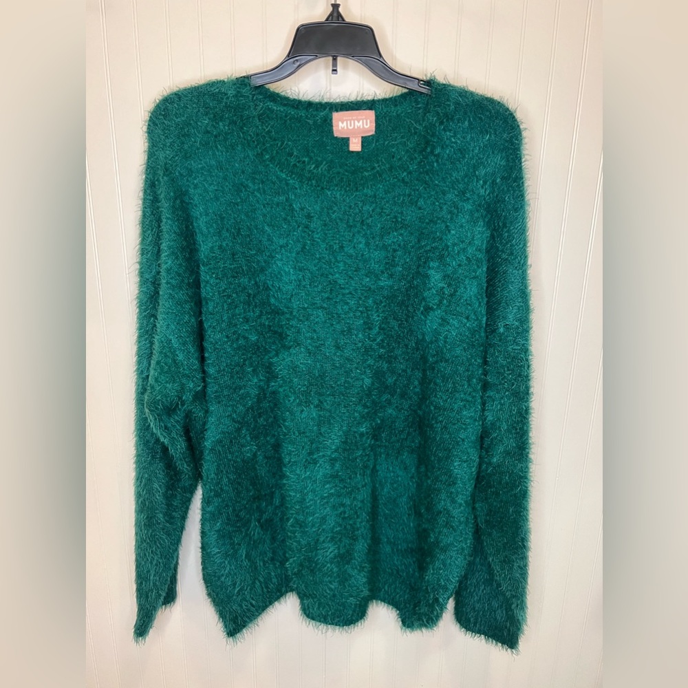 Show Me Your Mumu Feel Good Sweater In Emerald Size M